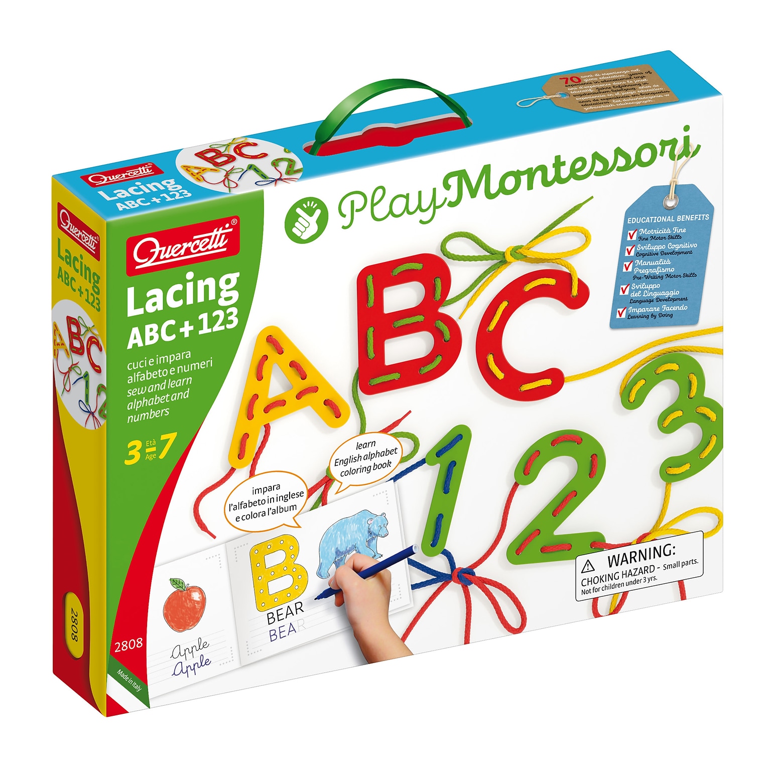Quercetti Lacing ABC + 123 (QRC2808)