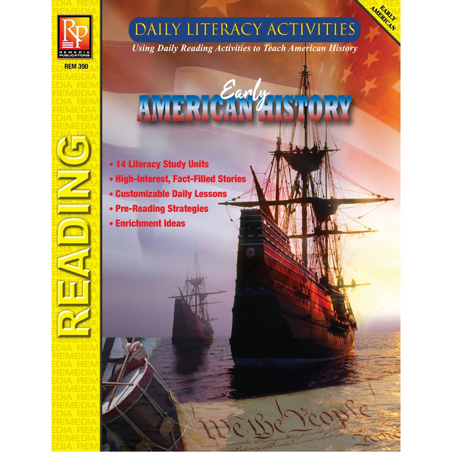 Remedia Publications Daily Literacy Activities: Early American History Reading