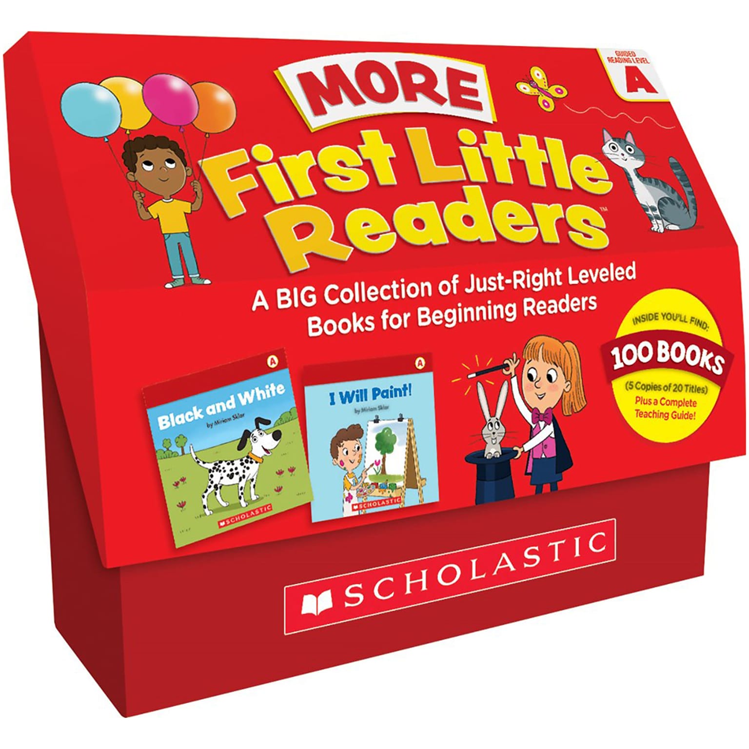 First Little Readers: More Guided Reading Level A Books (Classroom Set), 20 Titles, 5 Copies Per Title (9781338717389)