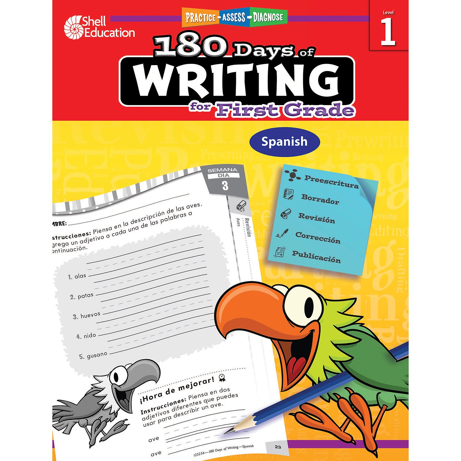 180 Days of Writing for First Grade (Spanish) By Shell Education, Paperback (9781087635569)