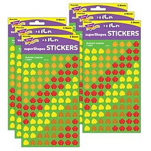 TREND Autumn Leaves superShapes Stickers, 800 Per Pack, 6 Packs (T-46064-6)