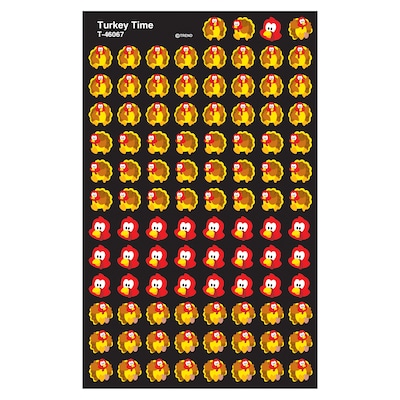 TREND Turkey Time superShapes Stickers, 800 Per Pack, 6 Packs (T-46067-6)