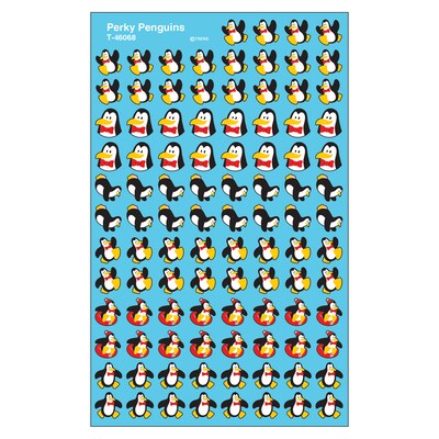TREND Perky Penguins superShapes Stickers, 800 Per Pack, 6 Packs (T-46068-6)