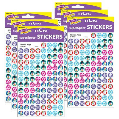 TREND Winter Joys superSpots Stickers, 800 Per Pack, 6 Packs (T-46152-6)