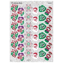 TREND Christmas Joys Sparkle Stickers, 72 Per Pack, 12 Packs (T-63011-12)