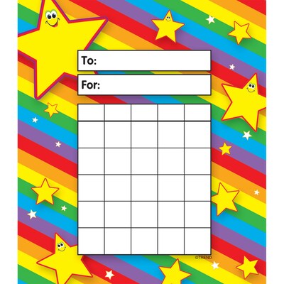 TREND Stars Incentive Pad, 36 Sheets Per Pad, Pack of 6 (T-73014-6)