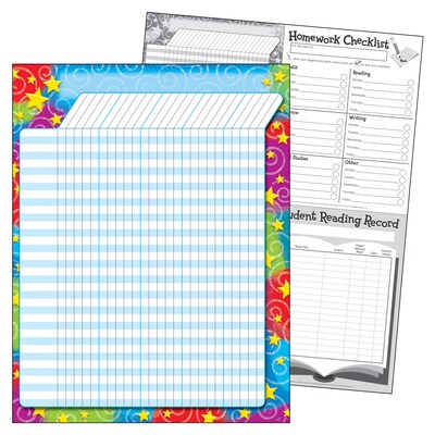 TREND Stars n Swirls Incentive Chart, 17 x 22, Pack of 6 (T-73355-6)