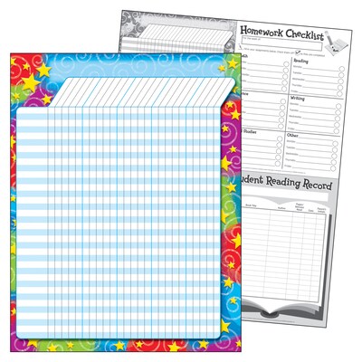 TREND Stars n Swirls Incentive Chart, 17 x 22, Pack of 6 (T-73355-6)