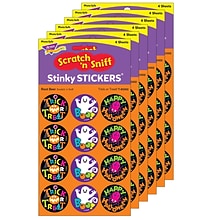 TREND Trick or Treat!/Root Beer Stinky Stickers, 48/Pack, 6 Packs (T-83302-6)