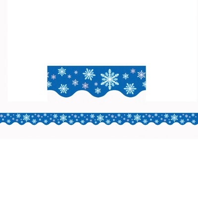 Teacher Created Resources Snowflakes Border Trim, 35 Feet Per Pack, 6 Packs (TCR4139-6)