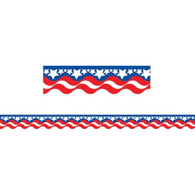 Teacher Created Resources Patriotic Border Trim, 35 Feet Per Pack, 6 Packs (TCR4158-6)