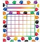 Teacher Created Resources Colorful Paw Prints Incentive Charts, 5.25" x 6", 36 Sheets Per Pack, 6 Packs (TCR4773-6)