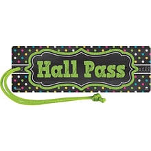Teacher Created Resources Chalkboard Brights Magnetic Hall Pass, Pack of 6 (TCR77276-6)