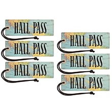 Teacher Created Resources Travel the Map Magnetic Hall Pass, Pack of 6 (TCR77476-6)