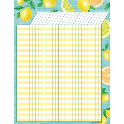 Teacher Created Resources Incentive Chart, 17 x 22, Lemon Zest, Pack of 6 (TCR7959-6)