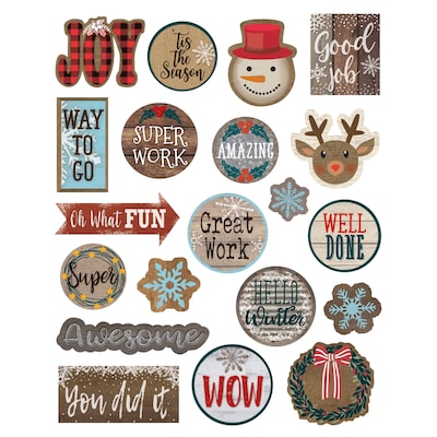 Teacher Created Resources Home Sweet Classroom Winter Stickers, 120/Pack, 12 Packs (TCR8461-12)