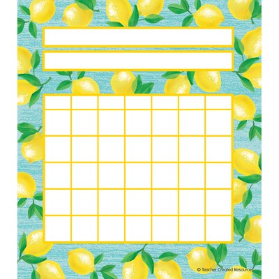 Teacher Created Resources Lemon Zest Incentive Charts, 36/Pack, 6 Packs (TCR8486-6)