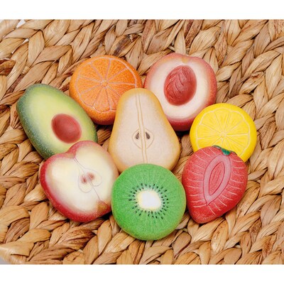 Yellow Door Fruit Sensory Play Stones, Set of 8 (YUS1134)