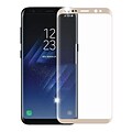 Insten Full Coverage Tempered Glass Screen Protector For Samsung Galaxy S8 Plus - Gold