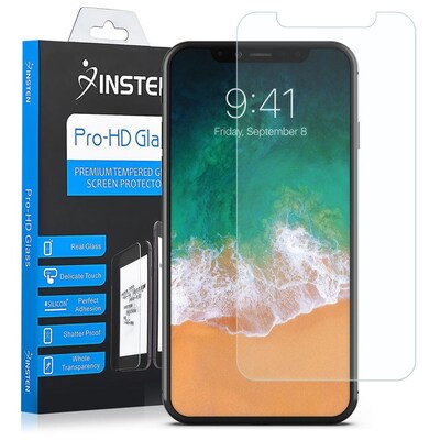 Insten Clear Tempered Glass Full Coverage Edge to Edge Screen Protector Guard Film for Apple iPhone X