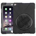 Insten Rotatable Hard Stand Protective Case Cover (with Wristband) For Apple iPad Air 2 - Black