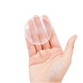 Zodaca Round Circular Silicone Cosmetic Makeup Sponge Liquid Cream Foundation Applicator Blender Pad Puff - Clear Jelly