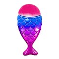 Zodaca Fashion Cosmetic Makeup Foundation Powder Blush Brush Mermaid Fish Tail Handle - Blue/Purple