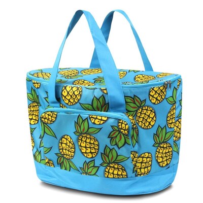 Zodaca Large Pinic Travel Outdoor Party Beach Food Drink Water Storage Camping Zip Cooler Bag - Pineapple