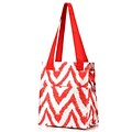 Zodaca Insulated Lunch Bag Women Tote Cooler Picnic Travel Food Box Zipper Carry Bags for Camping Hiking - Tie Dye Red