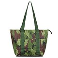 Zodaca Fashion Large Insulated Zip Top Lunch Bag Women Tote Cooler Picnic Travel Food Box Carry Bags - Camoflague