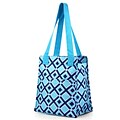 Zodaca Fashion Women Handbag Insulated Lunch Tote Zipper Carry Bag for Travel Grocery Shopping - Turquoise Times Square