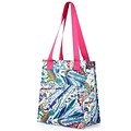 Zodaca Fashion Women Handbag Insulated Lunch Tote Zipper Double Handles Carry Bag for Travel Grocery Shopping - Paisley
