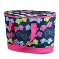 Zodaca Large Pinic Travel Outdoor Camping Party Food Drink Water Storage Zip Cooler Bag - Multicolor Bows