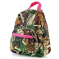 Zodaca Kids Small Travel Backpack Girls Boys Bookbag Shoulder Childrens School Bag for Outside Activity - Natural/Pink