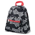 Zodaca Bright Stylish Kids Small Backpack Outdoor Shoulder School Zipper Bag Adjustable Strap - Hounds tooth Bow