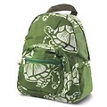 Zodaca Bright Stylish Kids Small Backpack Outdoor Shoulder School Zipper Bag Adjustable Strap - Turtle