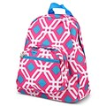 Zodaca Bright Stylish Kids Small Backpack Outdoor Shoulder School Zipper Bag Adjustable Strap - Pink Graphic