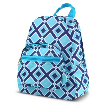 Zodaca Bright Stylish Kids Small Backpack Outdoor Shoulder School Zipper Bag Adjustable Strap - Times Square Turquoise