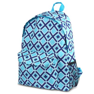 Zodaca Outdoor Large Backpack Padded Back Travel Hiking Camping Bag Adjustable Shoulder Strap - Times Square Turquoise