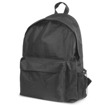 Zodaca Outdoor Large Backpack Padded Back Travel Hiking Camping Bag Adjustable Shoulder Strap - Black