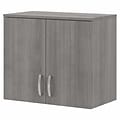 Bush Business Furniture Universal 24 Wall Cabinet with Doors and 2 Shelves, Platinum Gray (UNS428PG