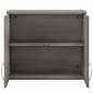 Bush Business Furniture Universal 24" Wall Cabinet with Doors and 2 Shelves, Platinum Gray (UNS428PG)