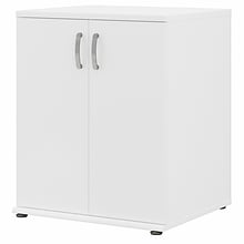 Bush Business Furniture Universal 34 Floor Storage Cabinet with 2 Shelves, White (UNS128WH)