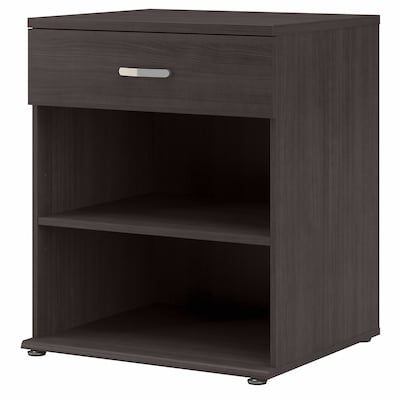 Bush Business Furniture Universal 34 Floor Storage Cabinet with Drawer and 2 Shelves, Storm Gray (UNS228SG)
