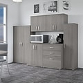 Bush Business Furniture Universal 62 6-Piece Modular Storage Set with 14 Shelves, Platinum Gray (UN