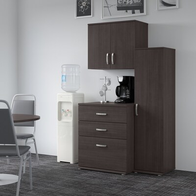 Bush Business Furniture Universal 62W 3-Piece Modular Storage Set with 5 Shelves, Storm Gray (UNS00