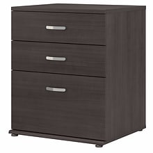 Bush Business Furniture Universal 34 Floor Storage Cabinet with 3 Drawers, Storm Gray (UNS328SG)