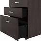 Bush Business Furniture Universal 34" Floor Storage Cabinet with 3 Drawers, Storm Gray (UNS328SG)