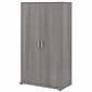 Bush Business Furniture Universal 62 Tall Storage Cabinet with Doors and 5 Shelves, Platinum Gray (