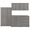 Bush Business Furniture Universal 62 5-Piece Modular Storage Set with 11 Shelves, Platinum Gray (UN
